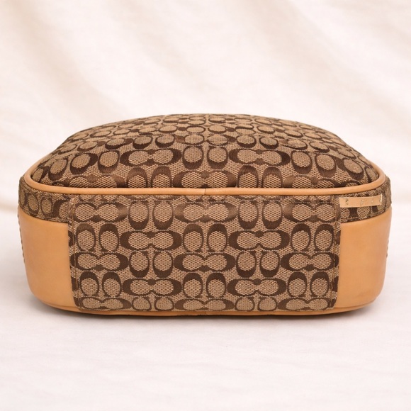 Coach Vintage Signature Crossbody Bag Canvas Leather - Picture 3 of 9